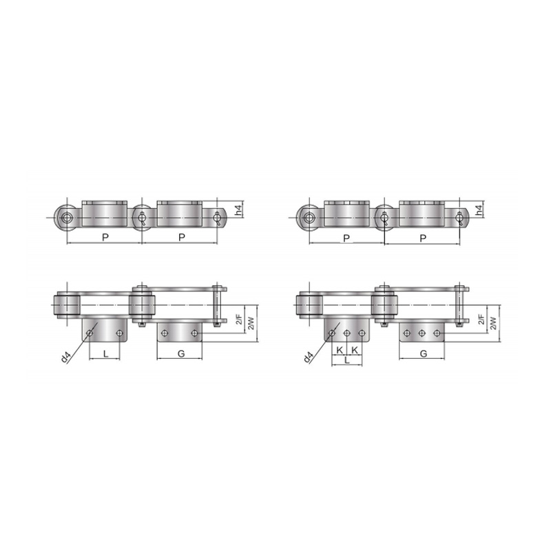 RF型コンベヤチェーン アタッチメント付